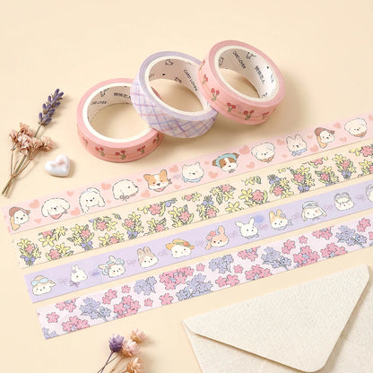 Soft Bloom Washi Tape - Set of 3