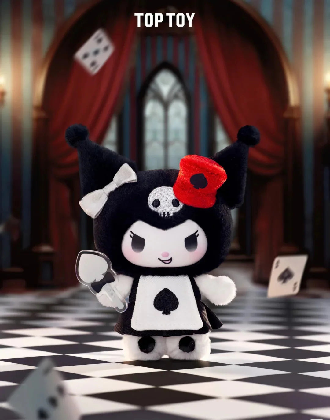 Kuromi Poker Kingdom Plush Doll Limited Edition Gothic Playing Card Blind Box