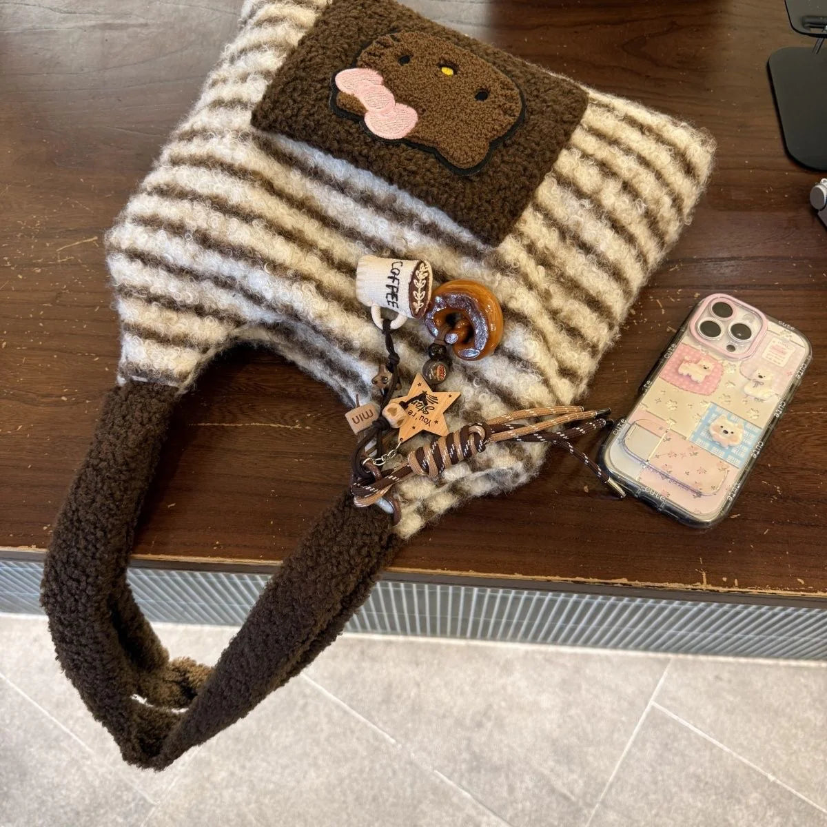 Hello Kitty Furry Tote Bag