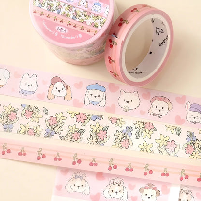 Soft Bloom Washi Tape - Set of 3