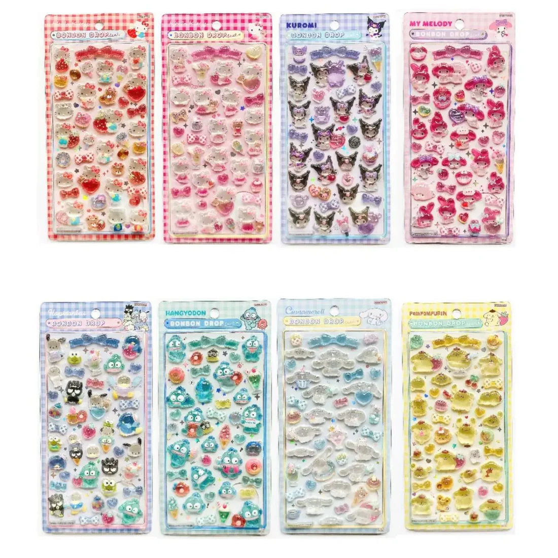 Sanrio Bonbon Drop Puffy Sticker Collection
