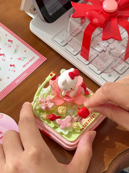 Sanrio Flower Ring Box Building Blocks Blind Box