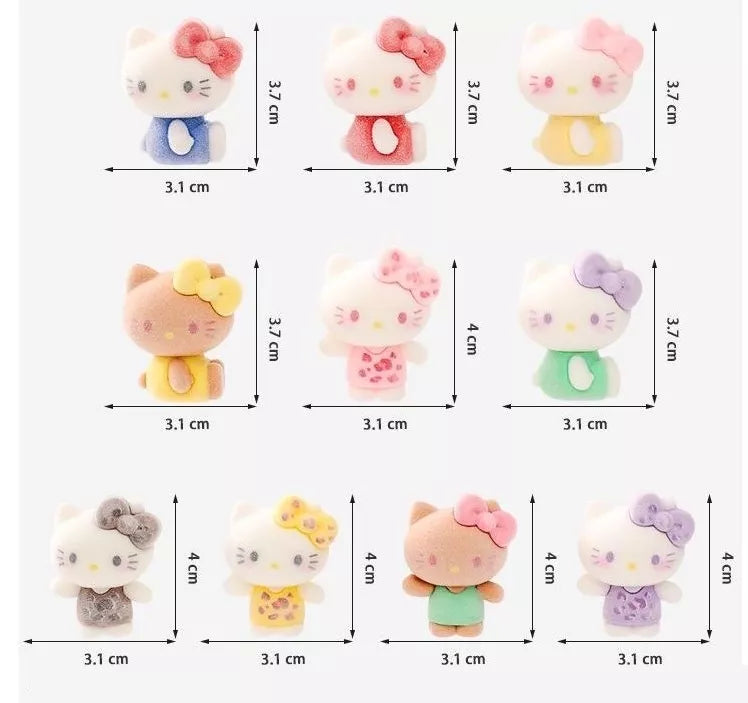 Hello Kitty 3D Decorative Figurine 10 Pic Set