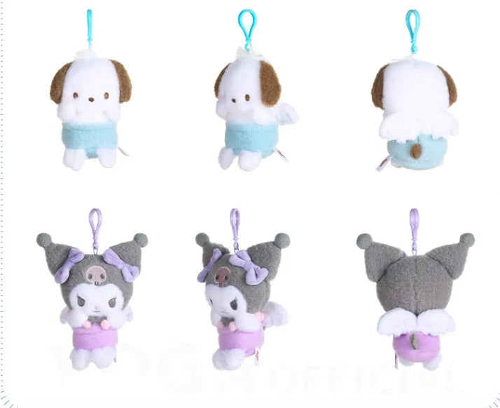 Sanrio Kuromi & Cinnamoroll Plush Keychain