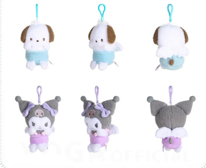 Sanrio Kuromi & Cinnamoroll Plush Keychain