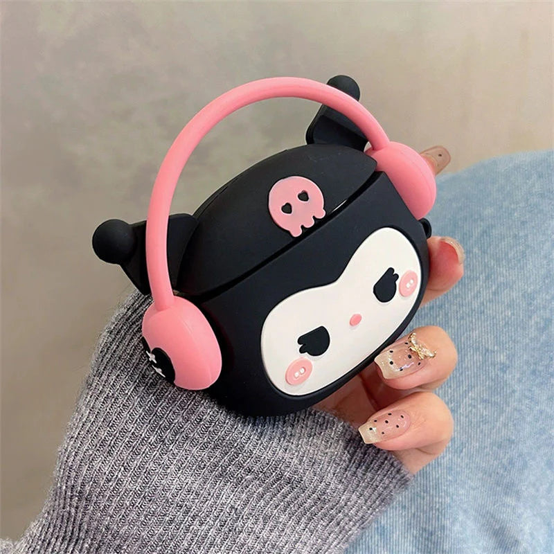 Sanrio Wearing Headphone AirPod Case