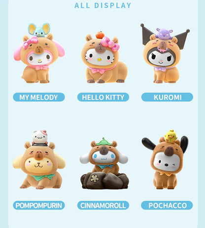 Sanrio Capybara Costume Flocked Blind Box
