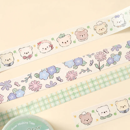 Soft Bloom Washi Tape - Set of 3