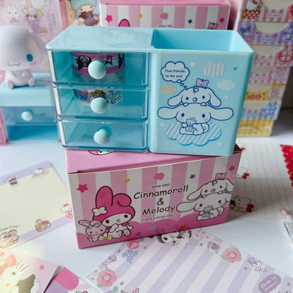 Sanrio Desk Organizer with Pen Holder and Drawer