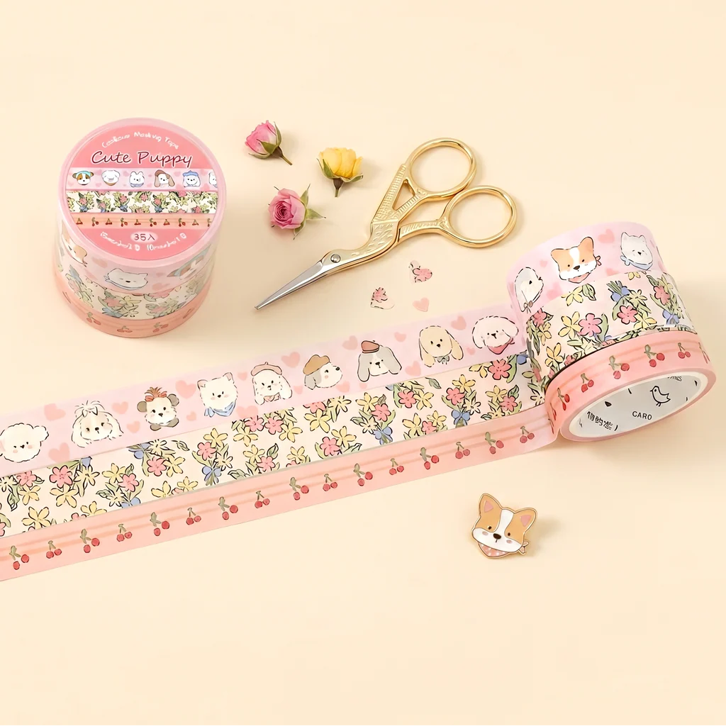Soft Bloom Washi Tape - Set of 3