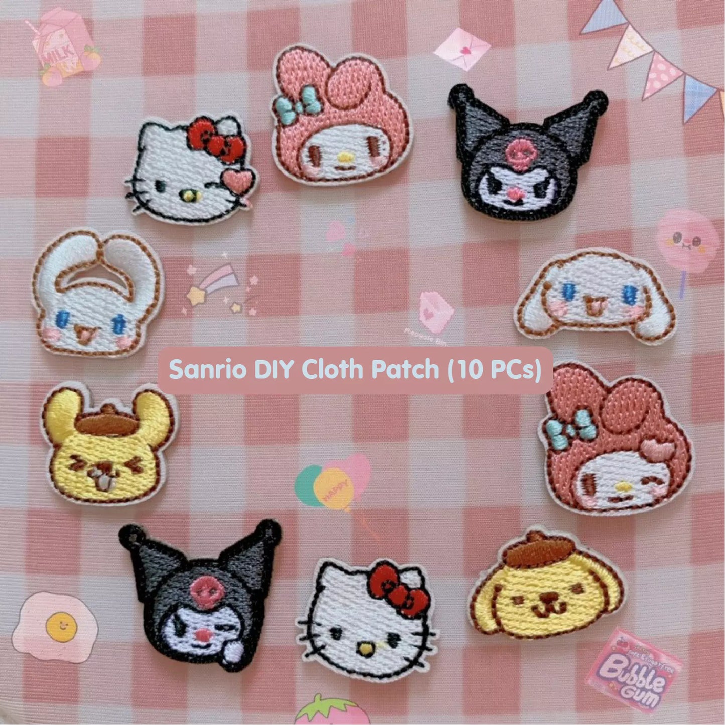 Sanrio DIY Cloth Patch (10 PCs)