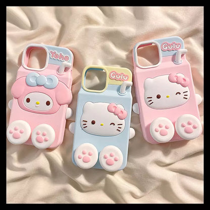 My Melody/Kitty 3D Baverage Phone Case