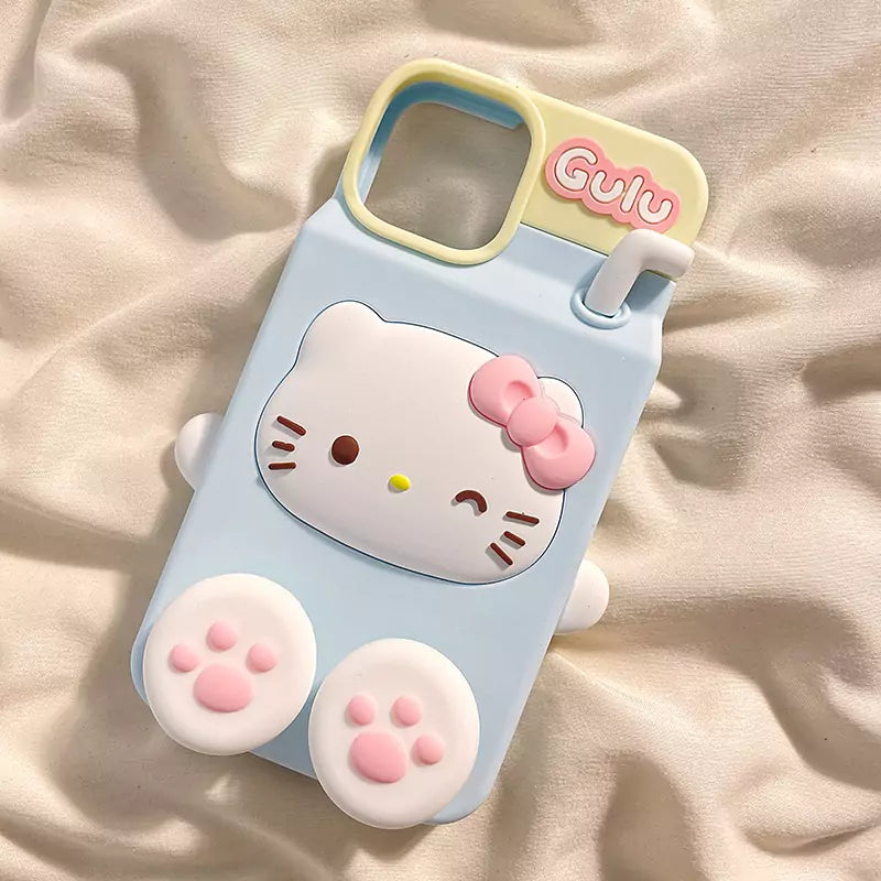 My Melody/Kitty 3D Baverage Phone Case