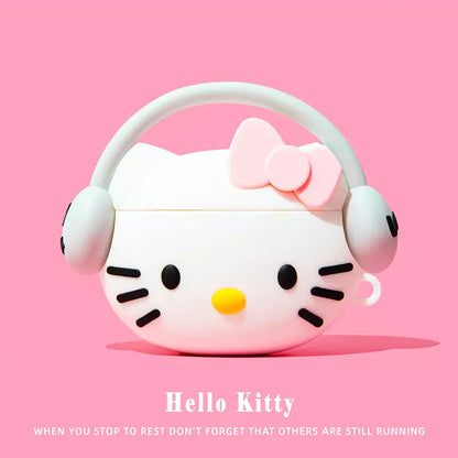 Sanrio Wearing Headphone AirPod Case