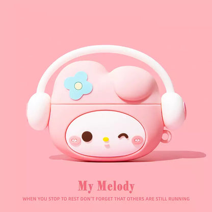 Sanrio Wearing Headphone AirPod Case