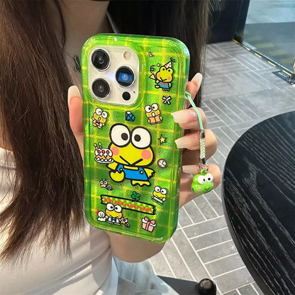 Keroppi Phone Case with Frog Bell Charm