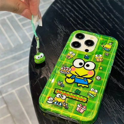 Keroppi Phone Case with Frog Bell Charm