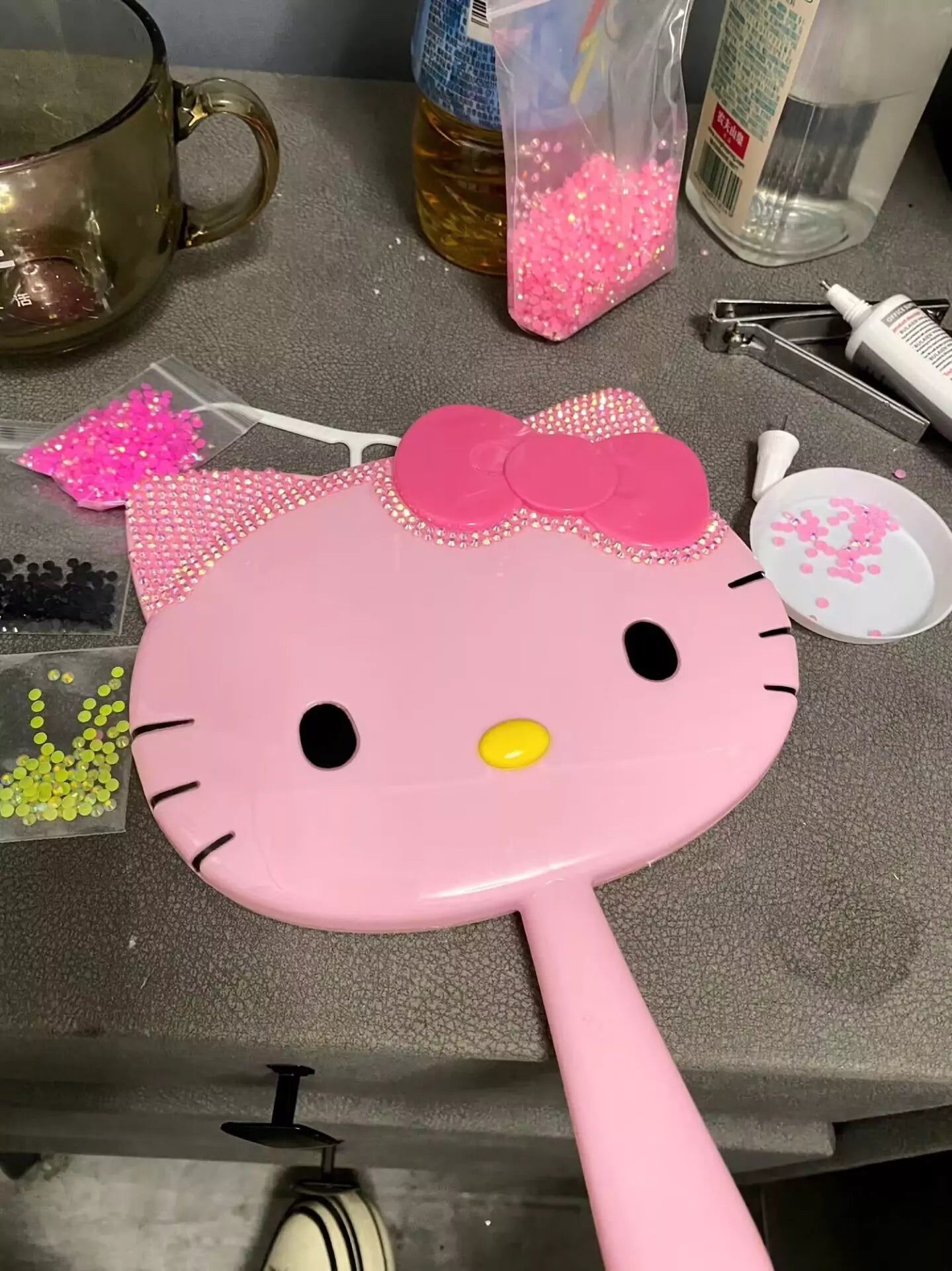 HelloKitty Blingbling Diamond DIY Mirror