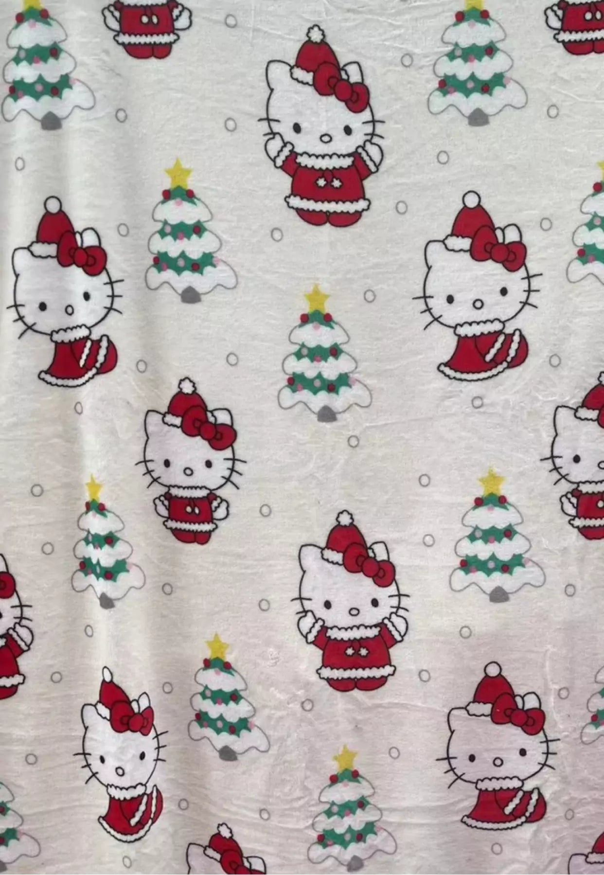 Hello Kitty Holiday-Themed Throw Blanket