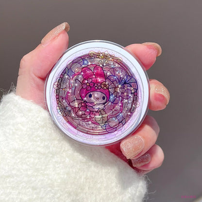 Sanrio Characters Stained Glass Pattern Glitter Magsafe PopSocket