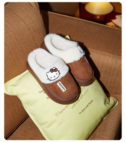 Hello Kitty Fuzzy Slippers