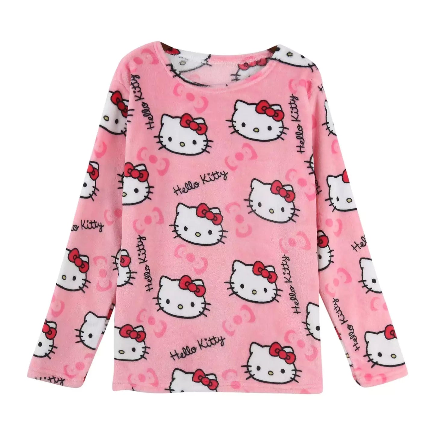 Hello Kitty Fuzzy Long Sleeve Top