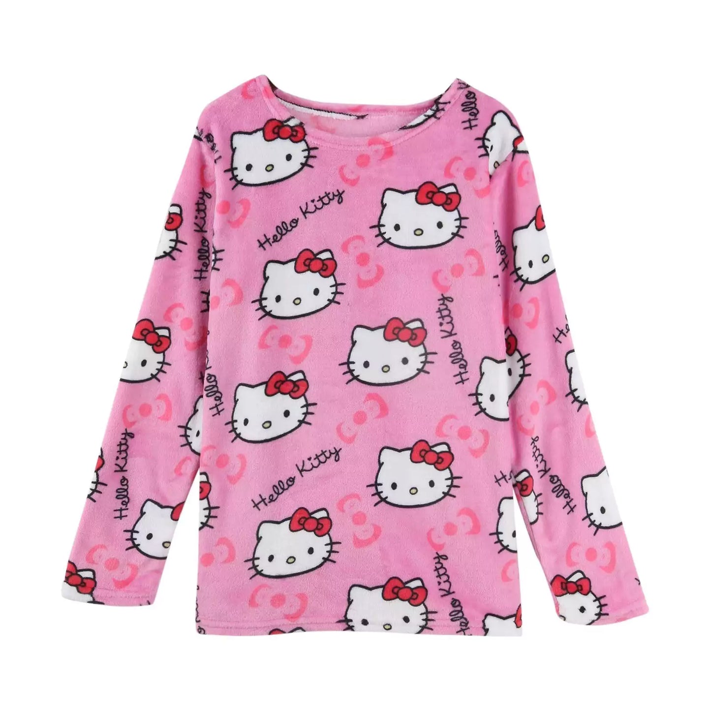 Hello Kitty Fuzzy Long Sleeve Top