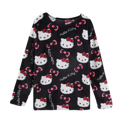 Hello Kitty Fuzzy Long Sleeve Top