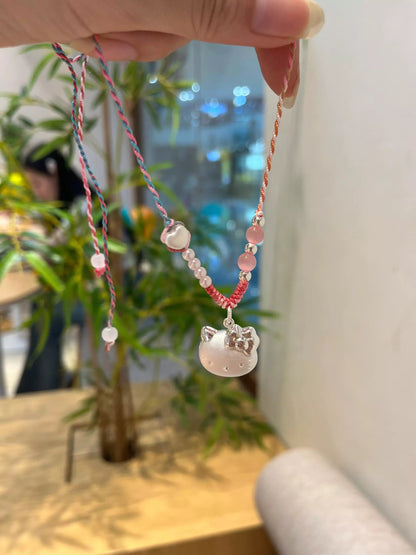 HelloKitty Silver Charmsilver Necklace