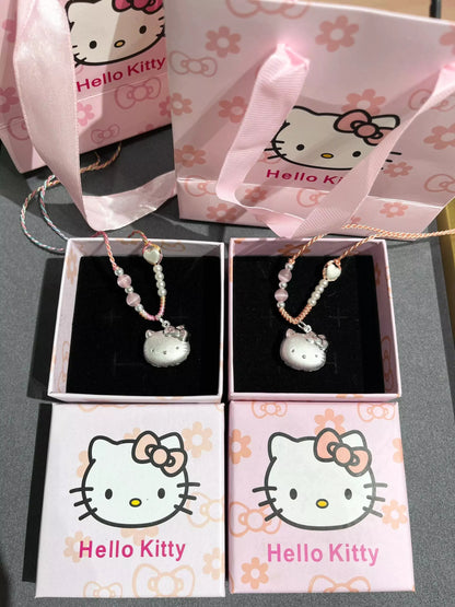 HelloKitty Silver Charmsilver Necklace