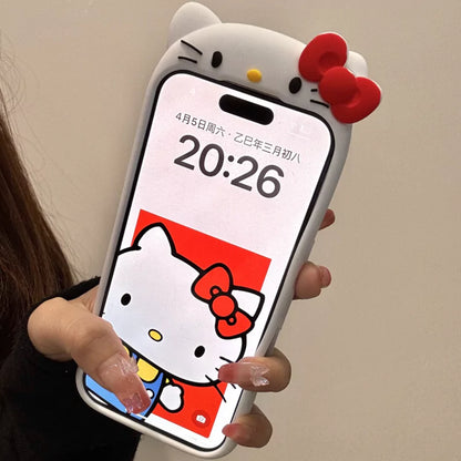 HelloKitty/My Melody Shape Silicone Phone Case