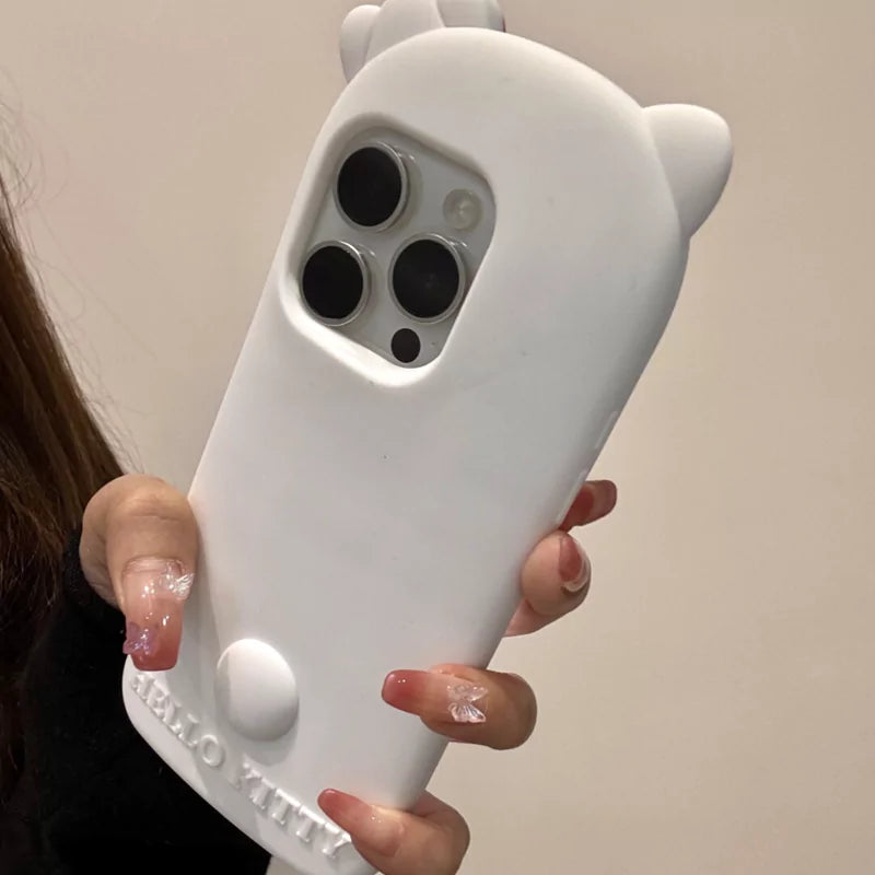 HelloKitty/My Melody Shape Silicone Phone Case