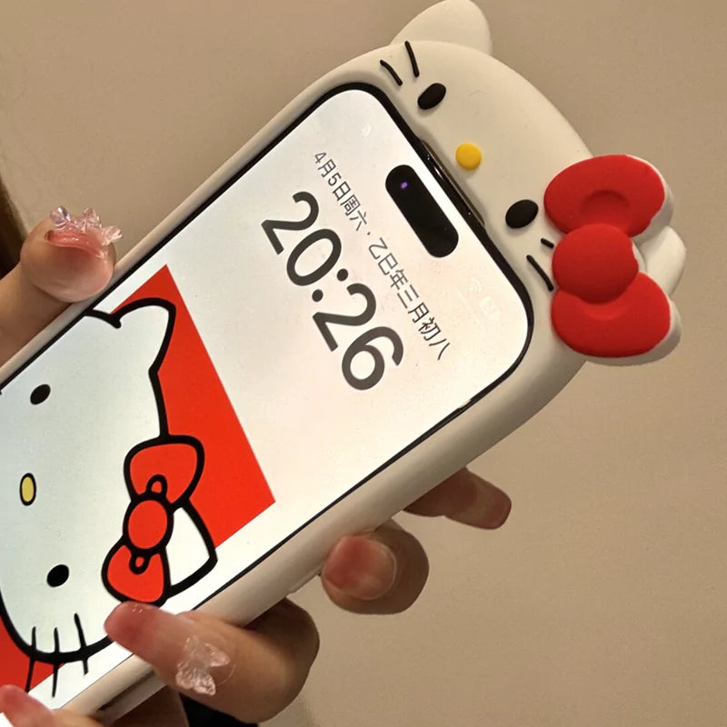 HelloKitty/My Melody Shape Silicone Phone Case