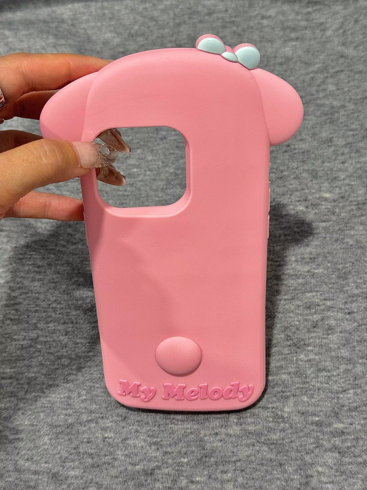 HelloKitty/My Melody Shape Silicone Phone Case