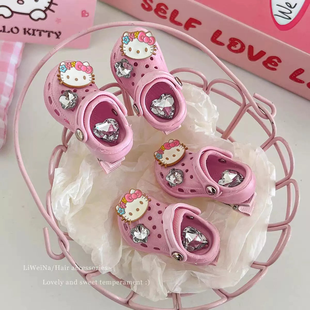 Hello Kitty Handmade Crocs Haripin