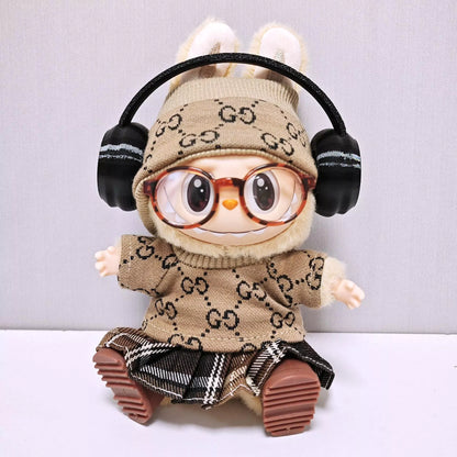Headset Style Labubu Clothes Set