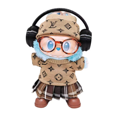 Headset Style Labubu Clothes Set