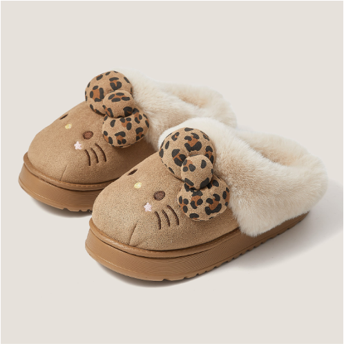 Hello Kitty Fuzzy Slippers – Cozy & Cute Indoor/Outdoor Wear