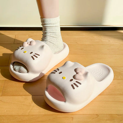 Hello Kitty 3D Bow Cloud Slippers