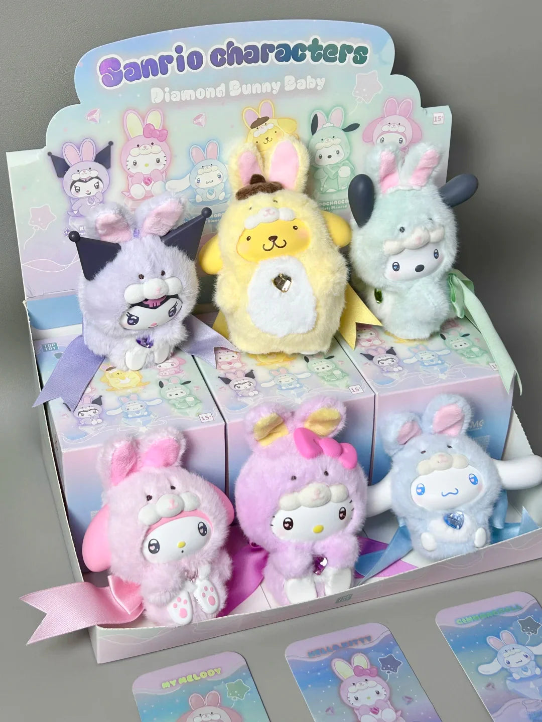 Sanrio Diamond Bunny Baby Plush Charm Blind Box
