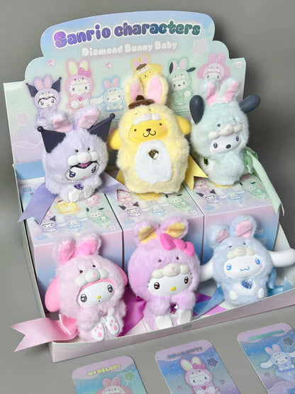 Sanrio Diamond Bunny Baby Plush Charm Blind Box