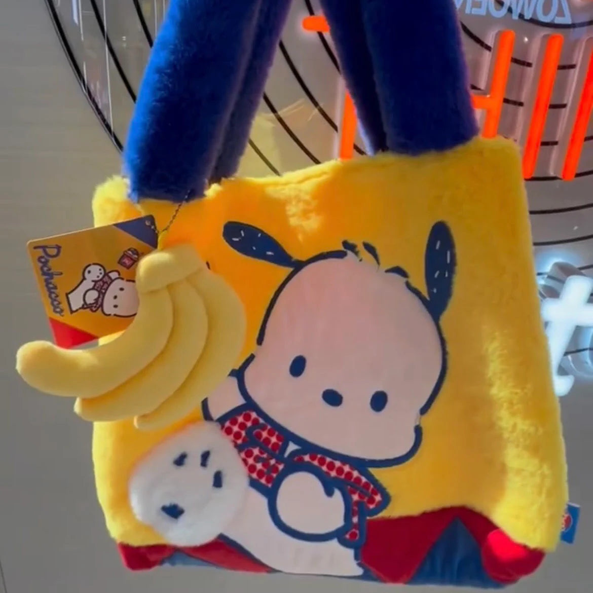 Pochacco Limited Edition Plush Tote Bag