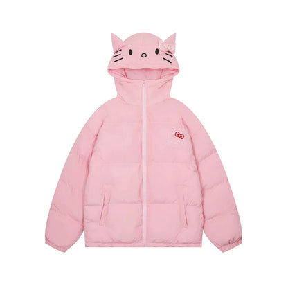 Anime Hello Kitty Puffer Jacket  High Quality Anime Puffer Jacket –  OTAKUSTORE