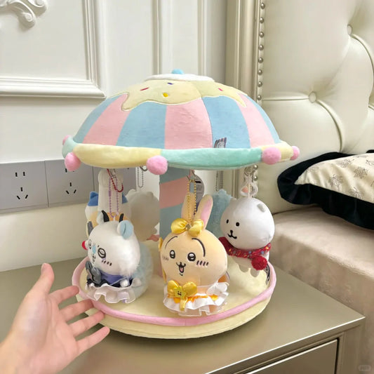 Rotating Plush Charm Display Holder Carousel Stand