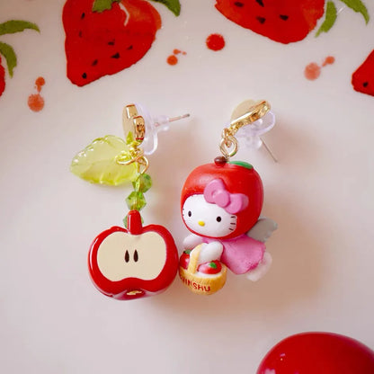 Hello Kitty Apple Dream Asymmetric 925 Earrings