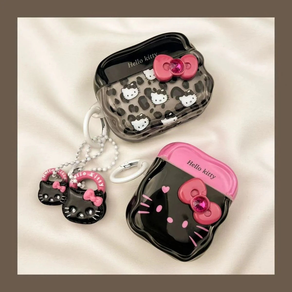HelloKitty Blackpink AirPods Case with Charm