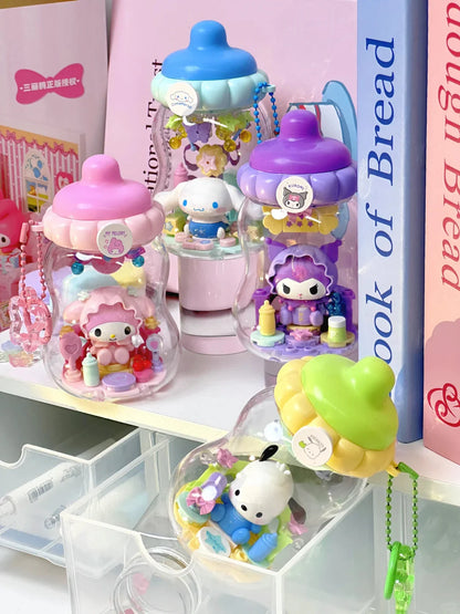Sanrio Characters Baby Bottle Building Blocks Blind Box Keychain