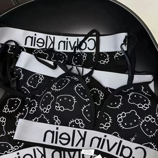 Hello Kitty x CK Style Triangle Bralette & Panty Set