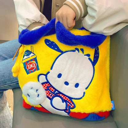 Pochacco X DQ Fluffy Handbag