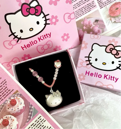 HelloKitty Silver Charmsilver Necklace